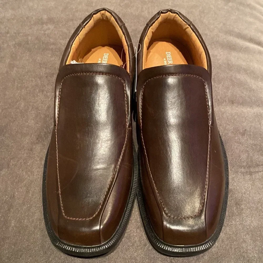 Men’s Deer Stags Greenpoint Dark Brown Shoes 902 Collection Size 11M NWT